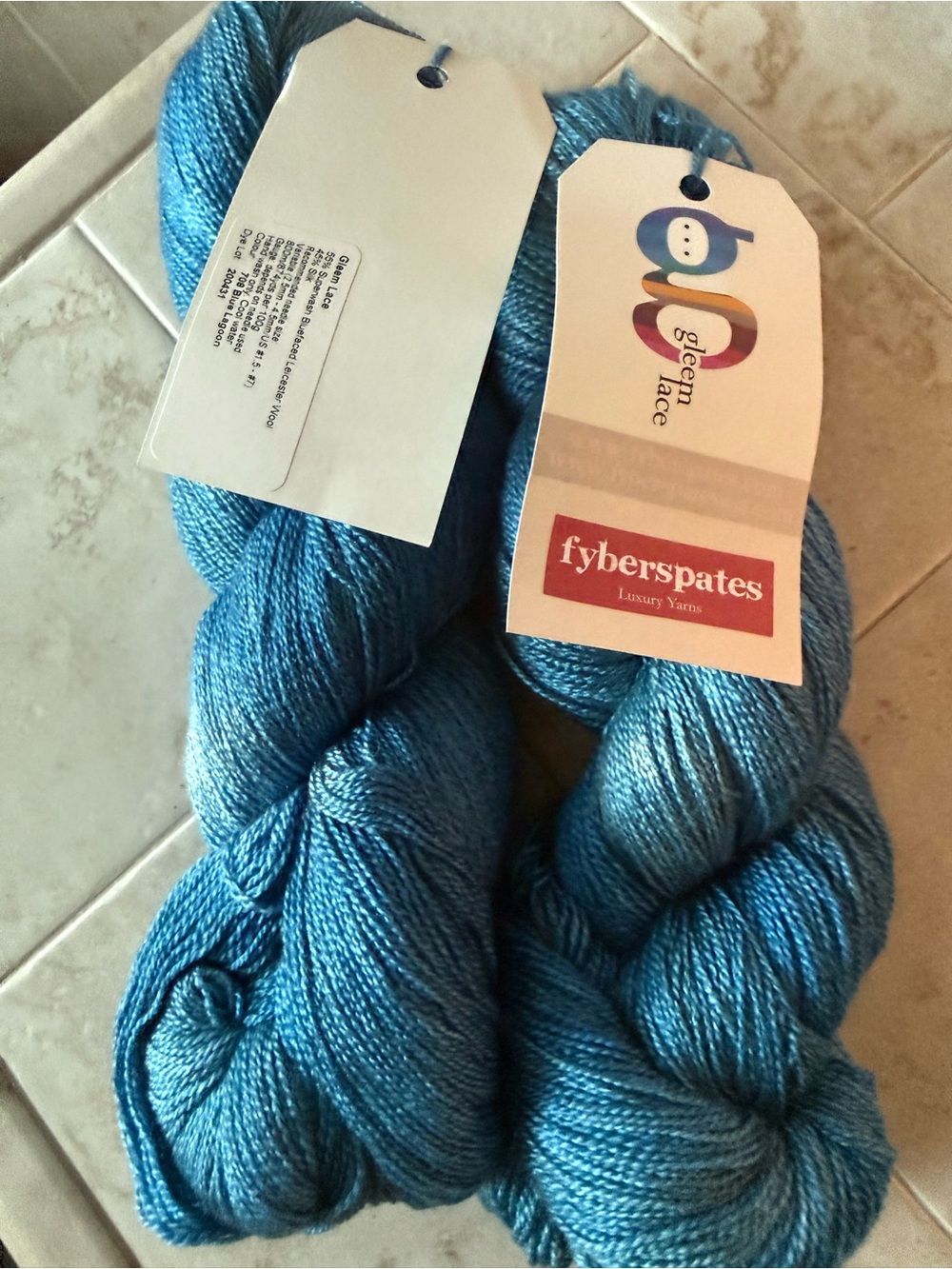 Fyberspates Blue Lagoon Luxury Yarn - Gleem Lace 2 Hanks